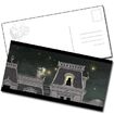 Carte postale nuit étoilée étrange réveillon de Lionel Richerand