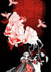 Affiche Tea Party noir et rouge de Nancy Peña