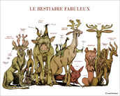 Affiche Bestiaire en couleur de Lionel Richerand