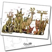 Carte postale Le Bestiaire Fabuleux de Lionel Richerand