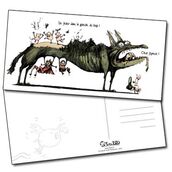 Grande carte postale Au loup de Lionel Richerand