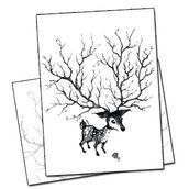 carte postale le cerf par benjamin basso