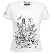 T-shirt Violette noir et blanc de François Amoertti