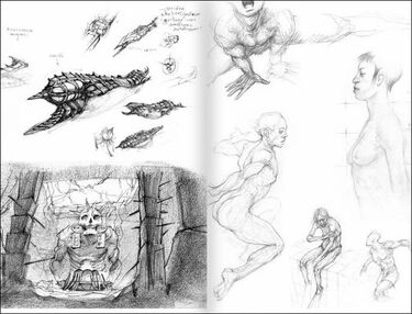 Dessins en noir et blanc carnet de Thierry Ségur