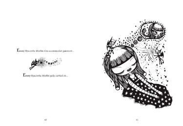 double page de chat siamois noir et blanc