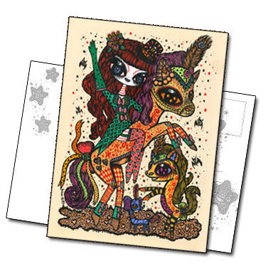 Carte postale Magic circus 2 de Ciou