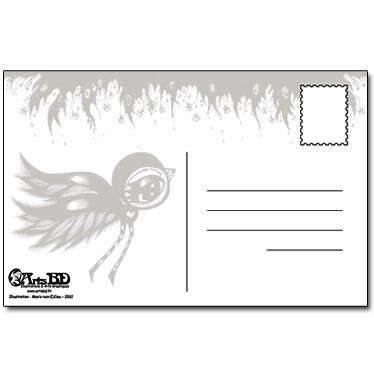 Verso carte postale Man's Ruin