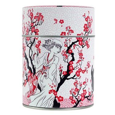 Boîte à thé Fleur de prunier de Nancy Peña 