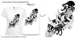 Présentation des t-shirt et affiche de Nancy Peña