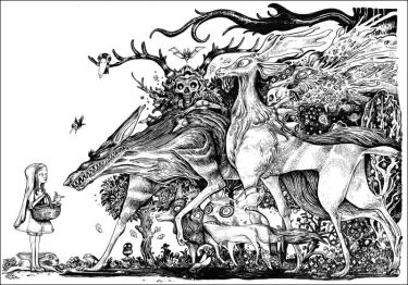 Affiche Forest noir et blanc de Lionel Richerand