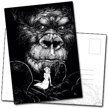 Illustration Hommage au cinéma avec King Kong de Benjamin Basso
