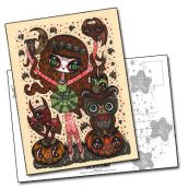 Carte postale Halloween Sweet And Scary 2 de Ciou